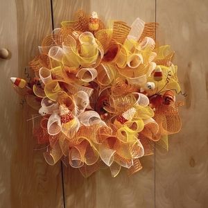 Candy Corn Wreath